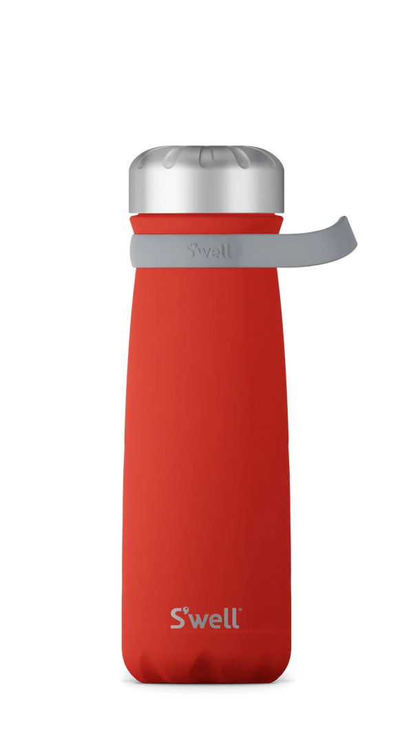 S'well Poppy Red Traveler w Handle