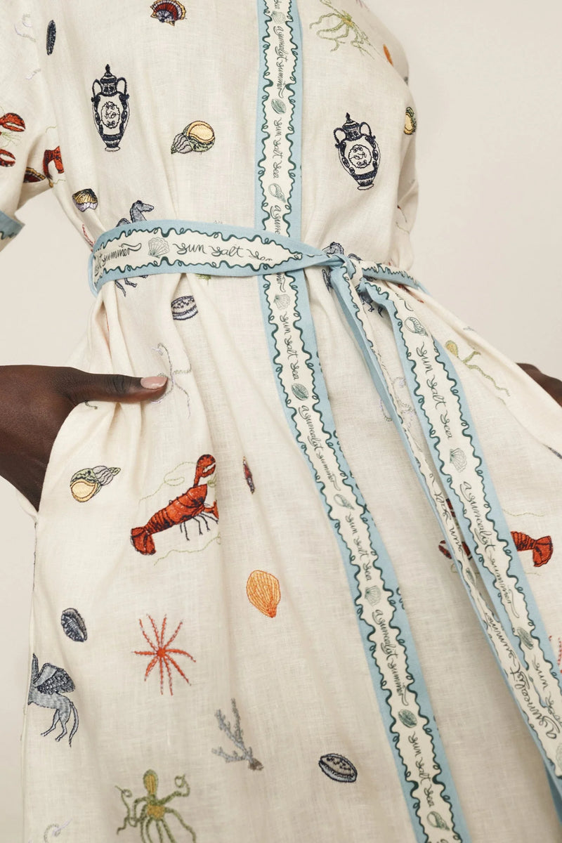 Alemais Sandy Embroidered Shirtdress