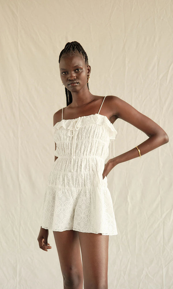 Saylor Perdita Delicate Lace Romper