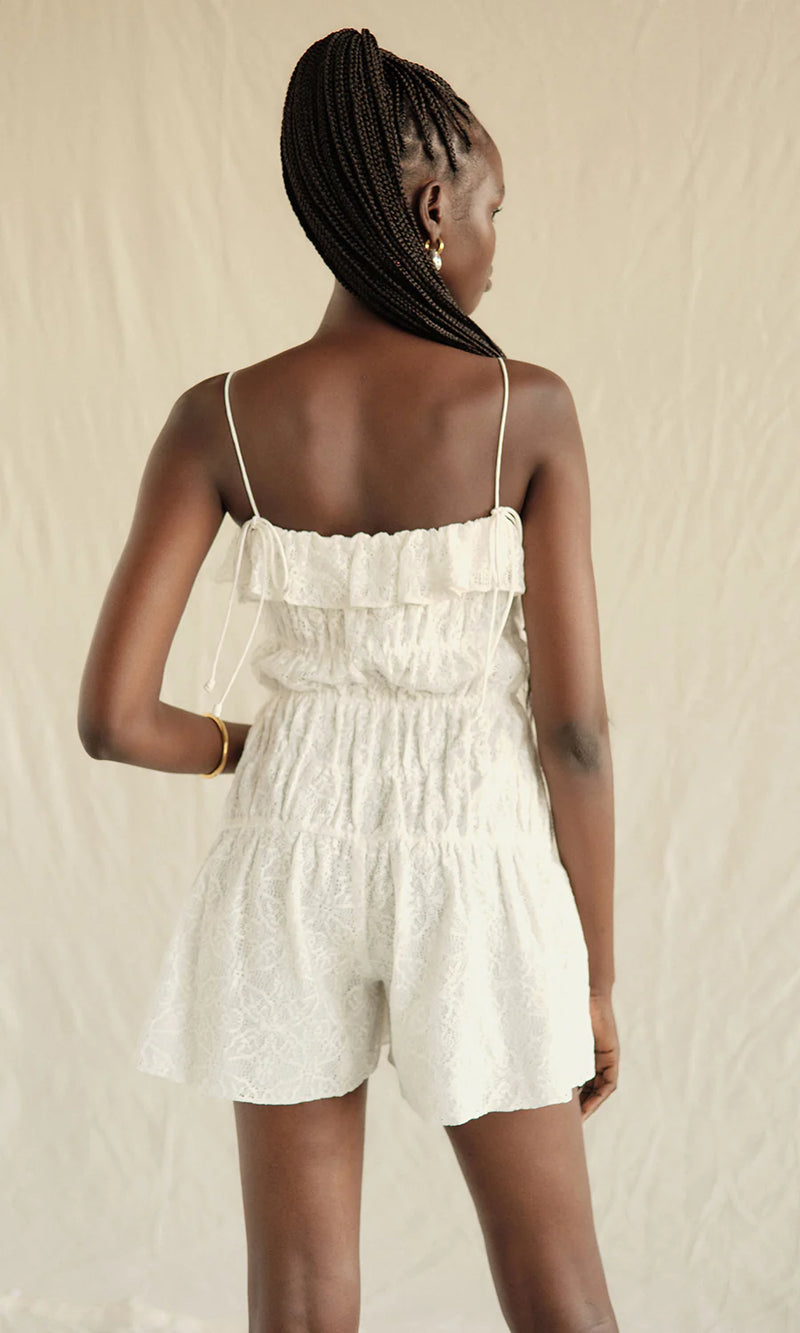 Saylor Perdita Delicate Lace Romper