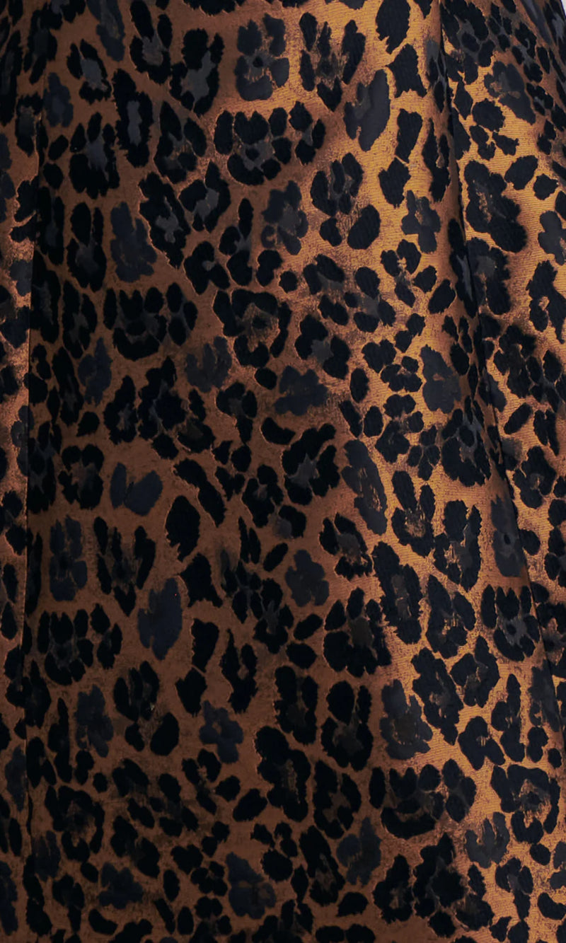 Saylor Randi Leopard Jacquard Mini Dress