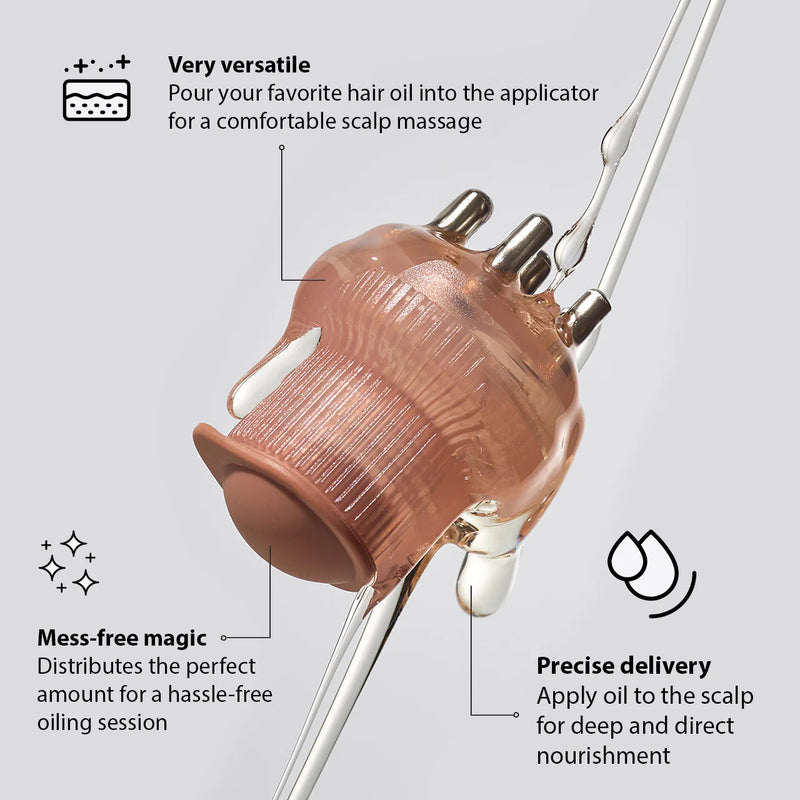 Kit.Sch Kitsch Recycled Plastic Scalp & Hair Oil Applicator- Terracotta