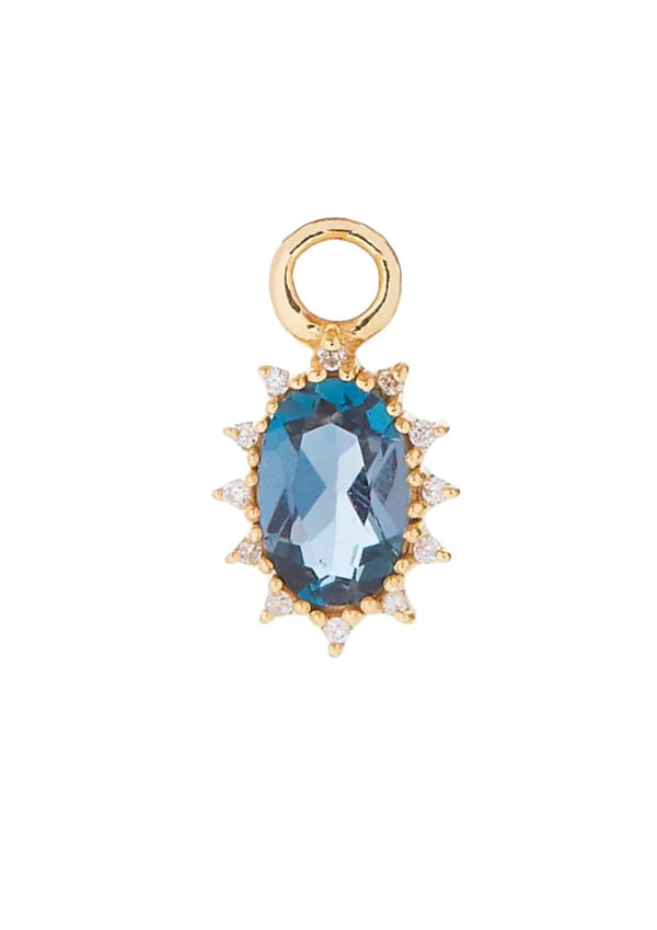 Scosha The Diana Charm with Blue Topaz