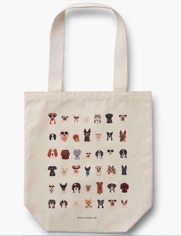 Rifle Paper Co. Dog Days Canvas Tote Bag