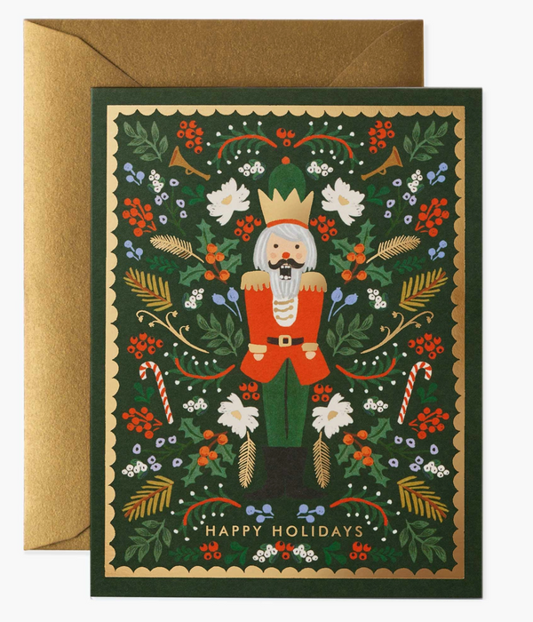 Rifle Paper Co. Evergreen Nutcracker Card