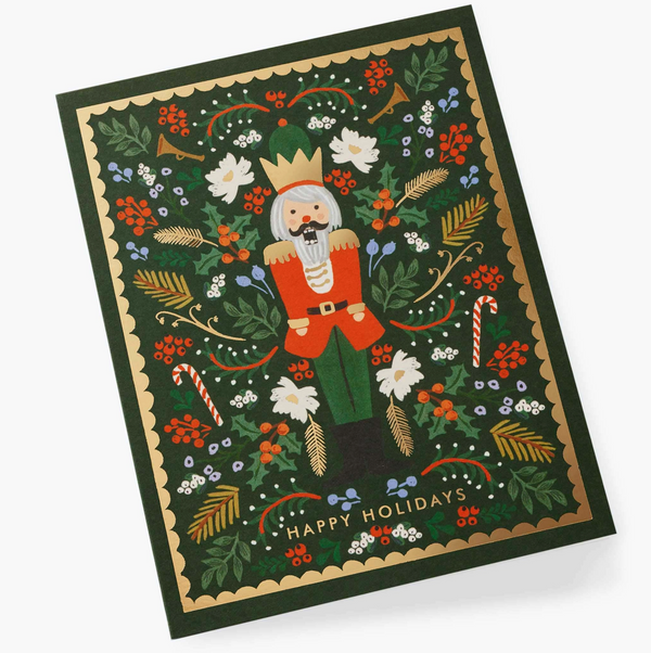 Rifle Paper Co. Evergreen Nutcracker Card