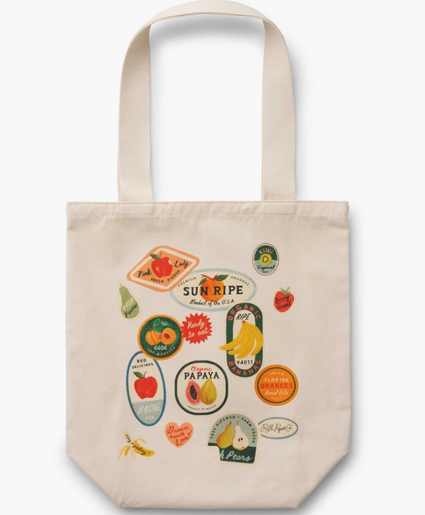 Rifle Paper Co. Fruit Stand Canvas Tote Bag