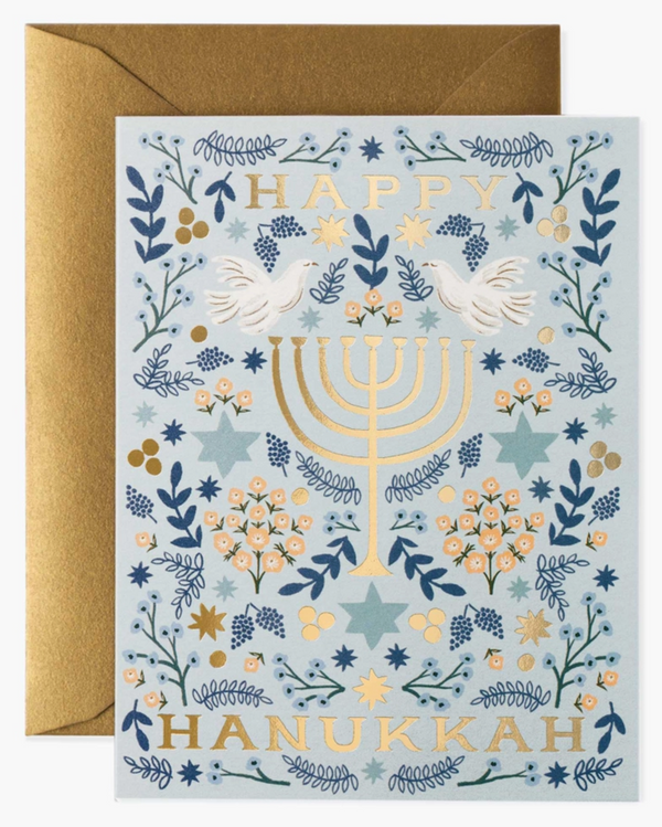 Rifle Paper Co. Hanukkah Menorah Card
