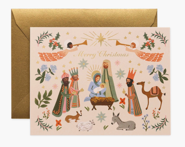 Rifle Paper Co. Nativity Scene Card