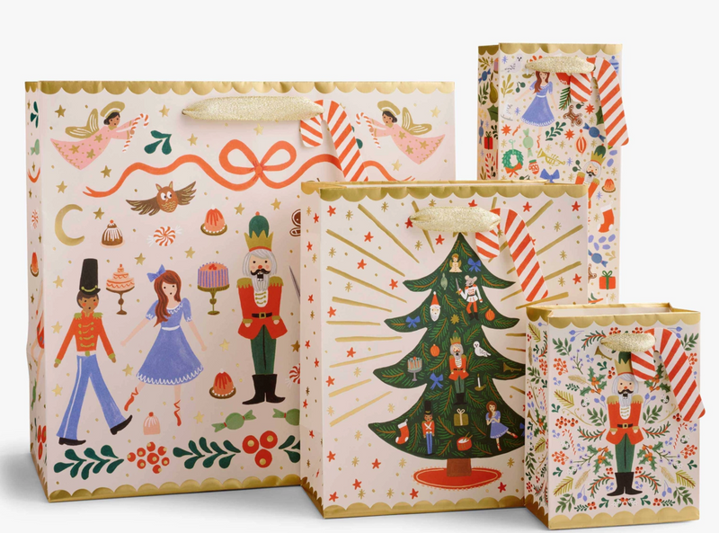Rifle Paper Co. Nutcracker Sweets Wine Gift Bag