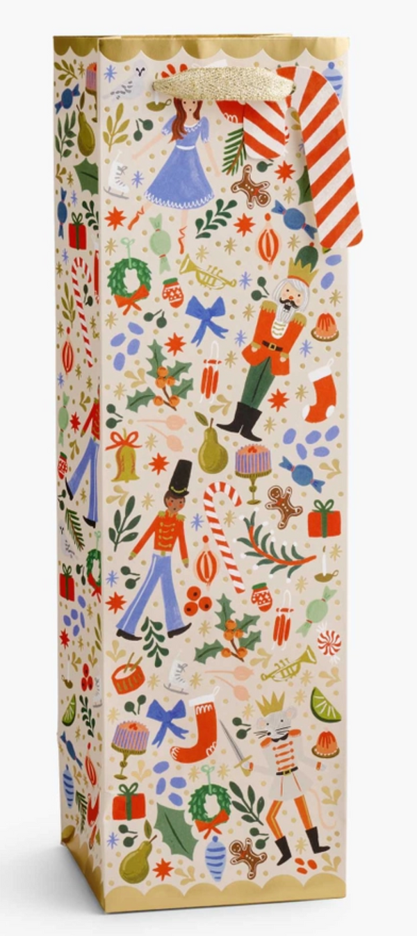 Rifle Paper Co. Nutcracker Sweets Wine Gift Bag