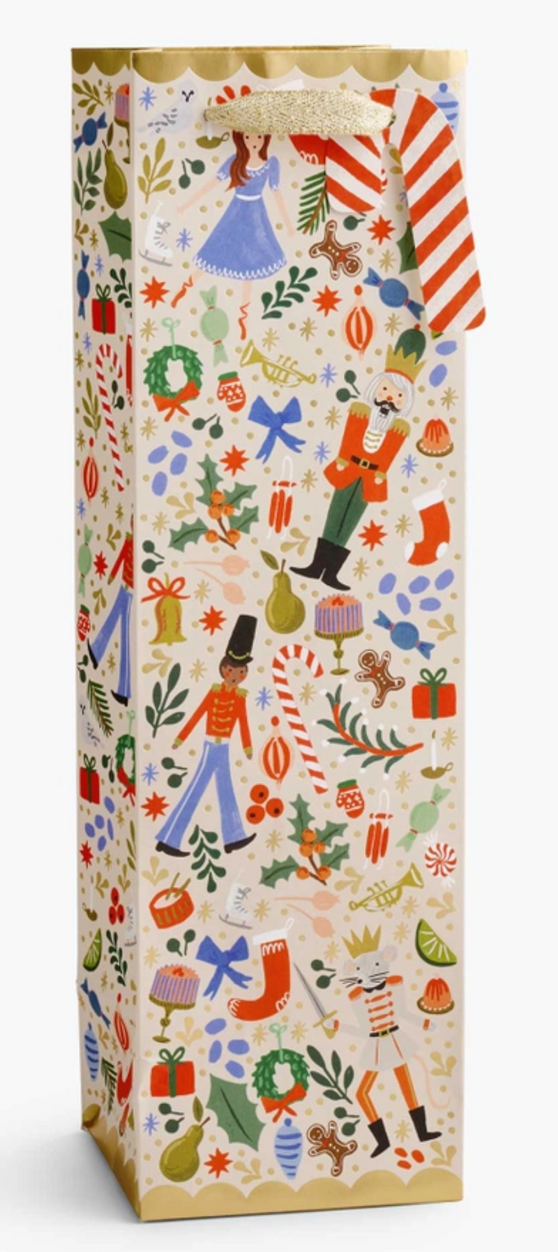 Rifle Paper Co. Nutcracker Sweets Wine Gift Bag