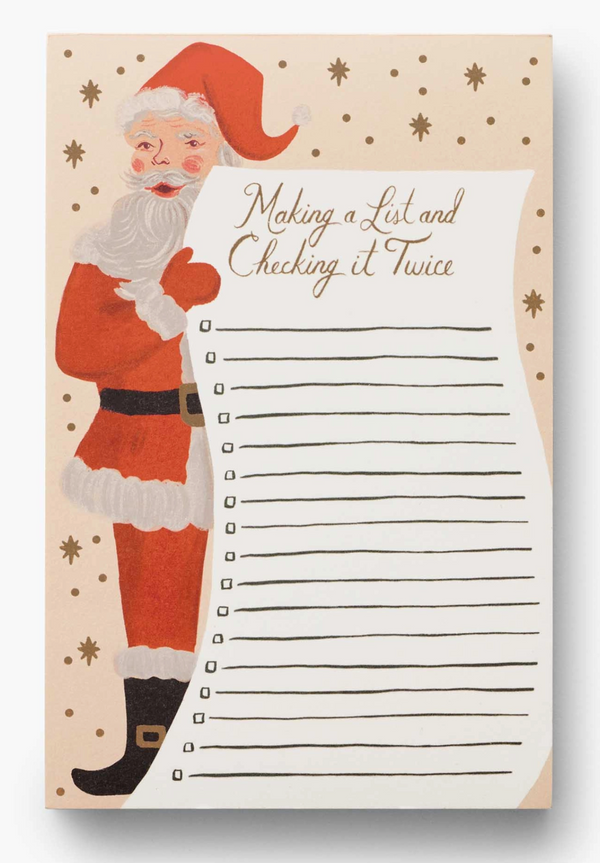 Rifle Paper Co. Santa's List Notepad