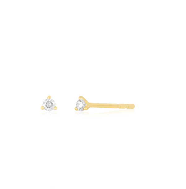 EF Collection Baby Solitair Diamond Stud Earring
