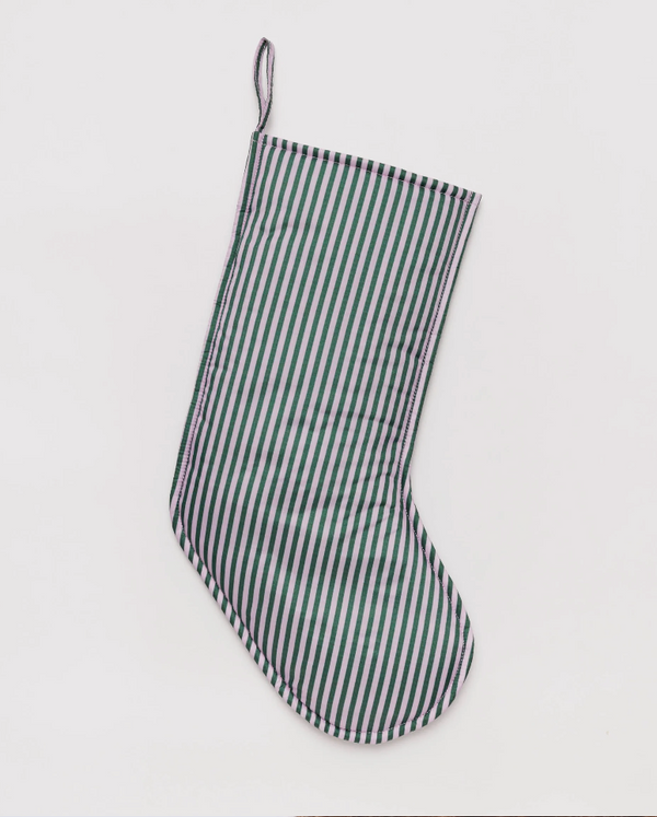 Baggu Holiday Stocking - Lilac Candy Stripe