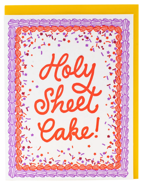 Smudge Ink Sheet Cake