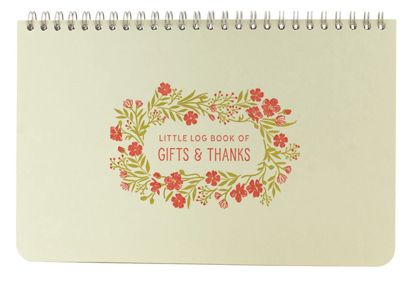 Smudge Ink Little Log Book of Gifts & Thanks