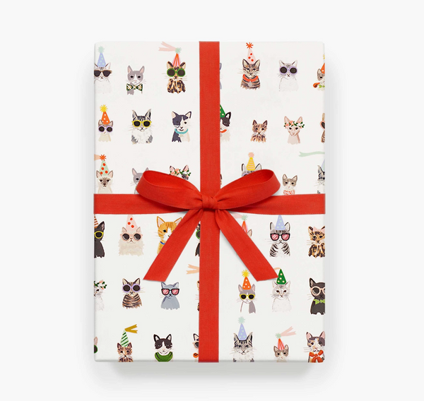 Rifle Paper Co. Roll of 3 Cool Cats Wrapping Sheets
