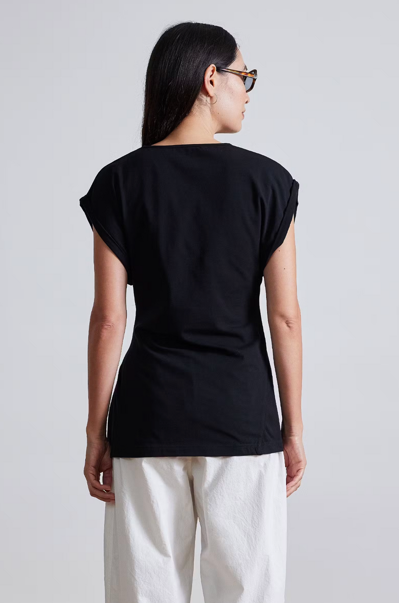 Apiece Apart Asymmetric Tunic Tee Black