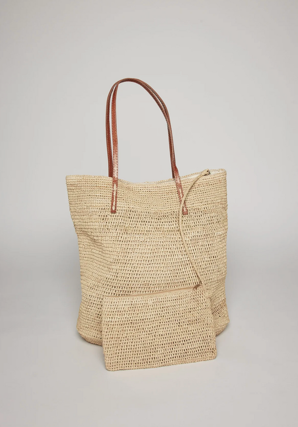 Hat Attack Lucia Tote-Natural