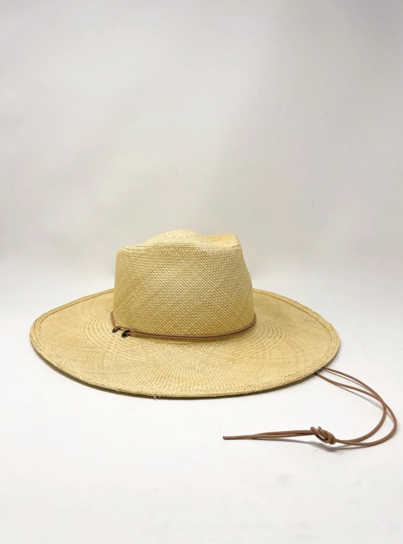 Hat Attack Panama Chinstrap-Natural/Tan