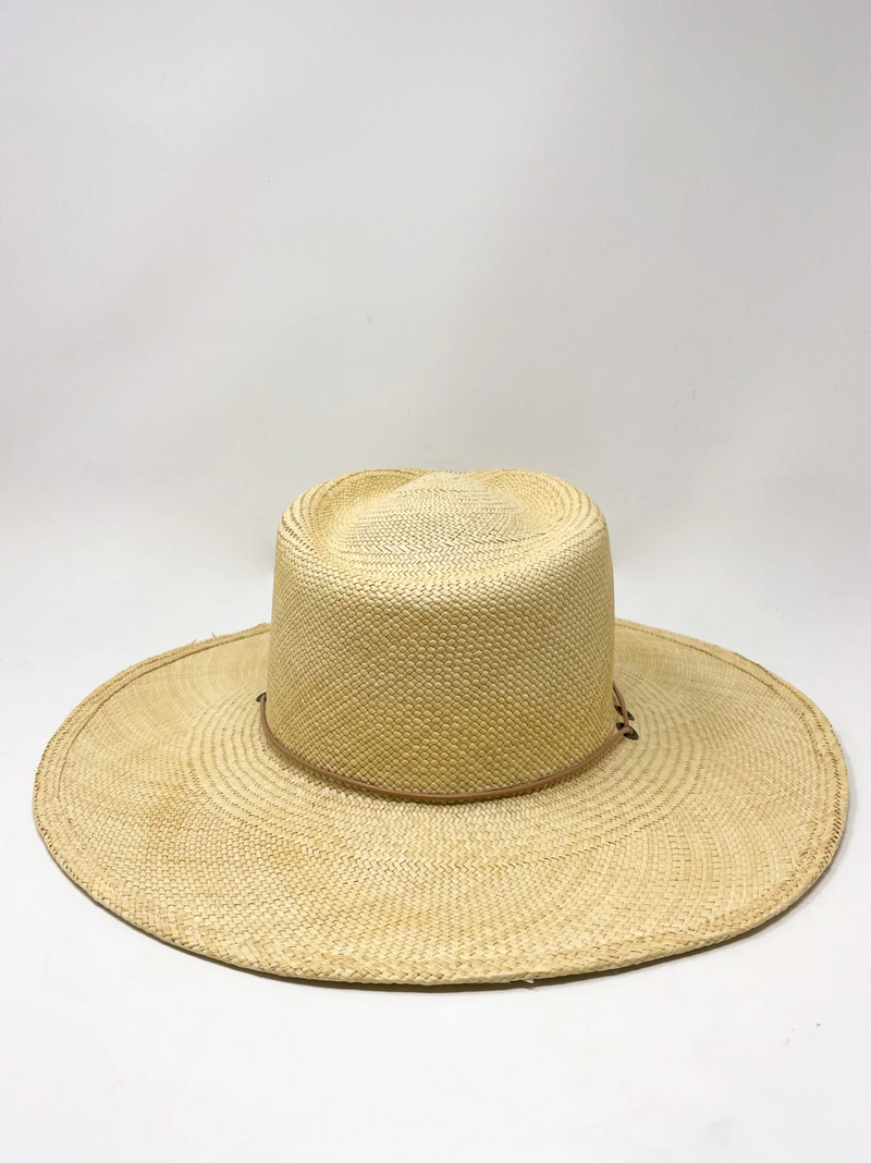 Hat Attack Panama Chinstrap-Natural/Tan