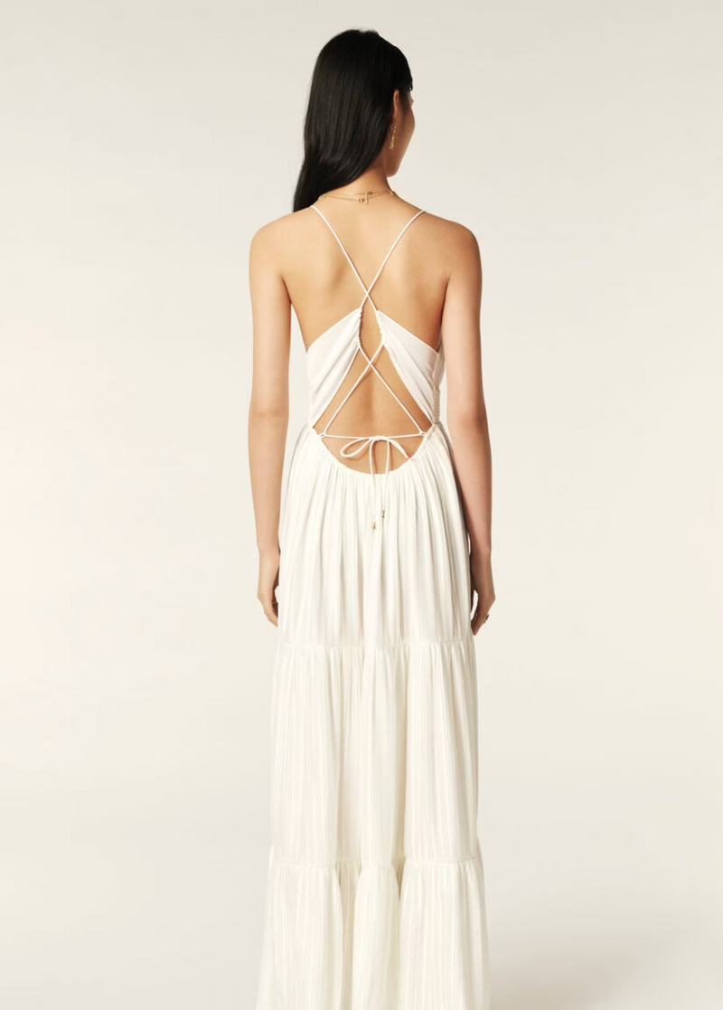 ba&sh Long Dress Blanc