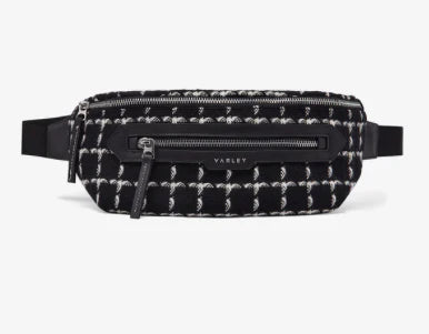 Varley Roby Belt Bag - Black Mono Check