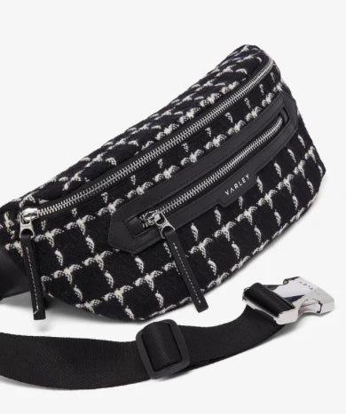 Varley Roby Belt Bag - Black Mono Check