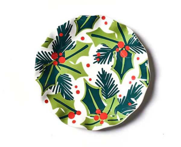 Coton Colors Balsam and Berry Holly 8 Ruffle Plate