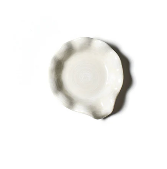 Coton Colors Signature Ruffle Spoon Rest White