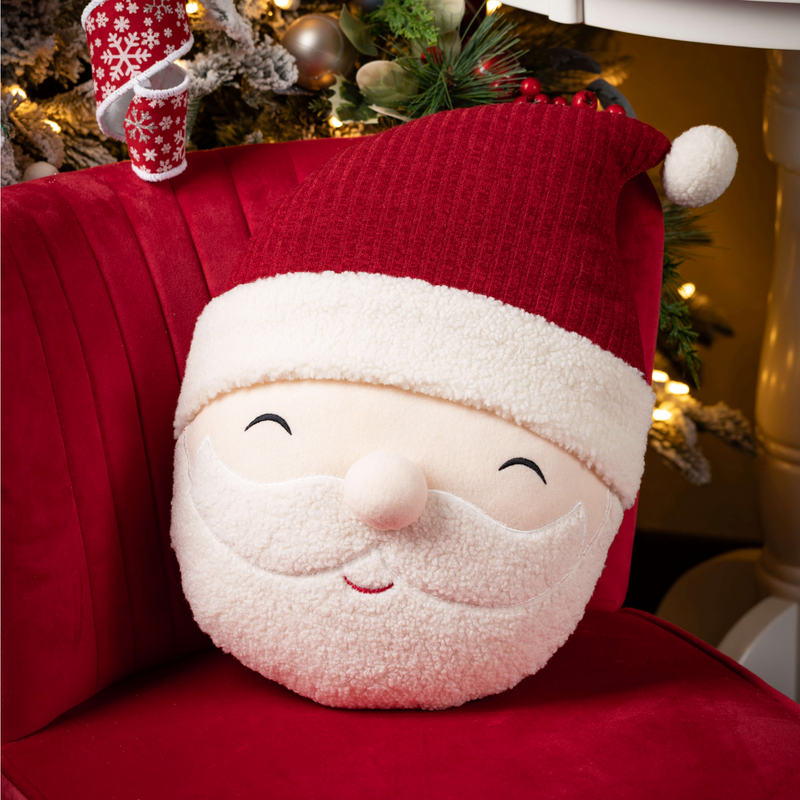 Sullivans Smiling Santa Head Pillow