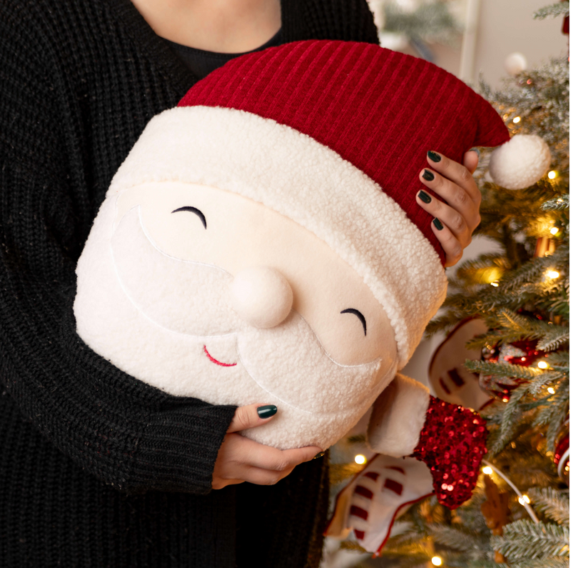 Sullivans Smiling Santa Head Pillow