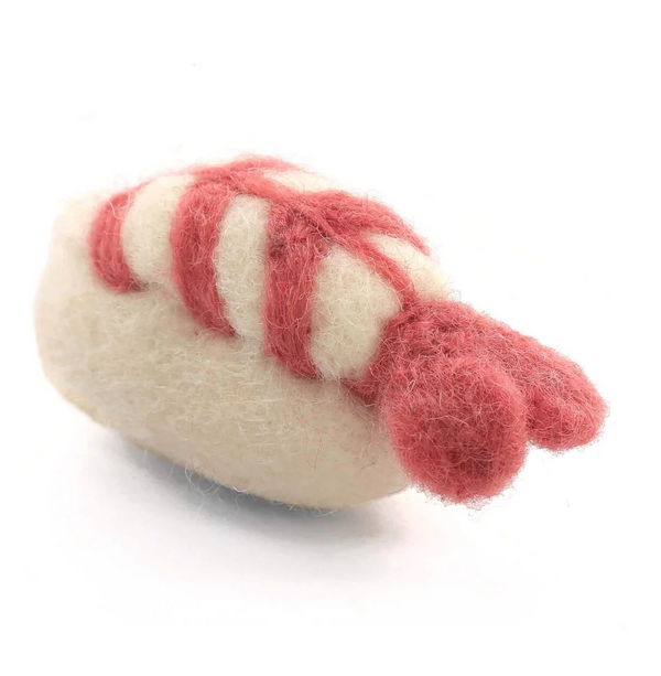 The Foggy Dog Sushi Cat Toy Prawn Nigiri