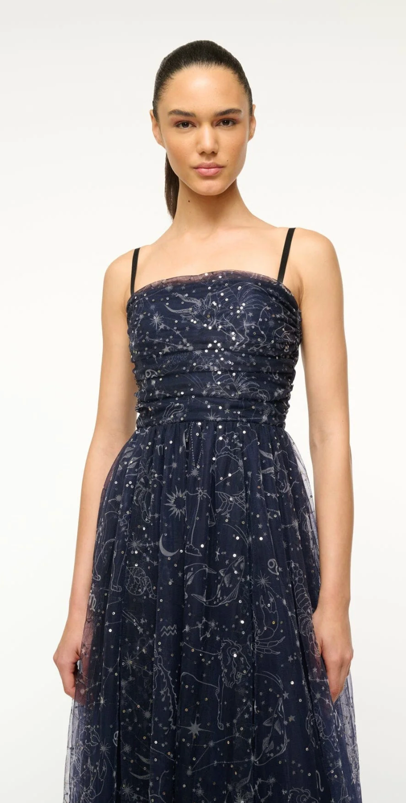 Staud Bettina Dress Zodiac Constellation