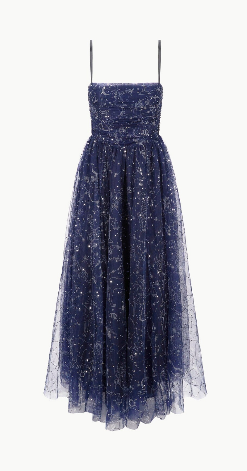 Staud Bettina Dress Zodiac Constellation