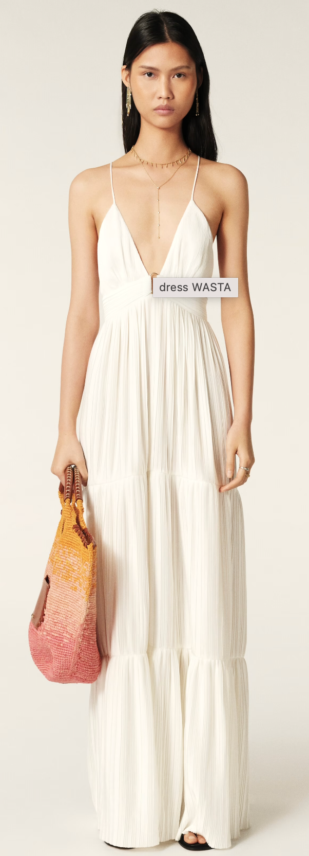 ba&sh Long Dress Blanc