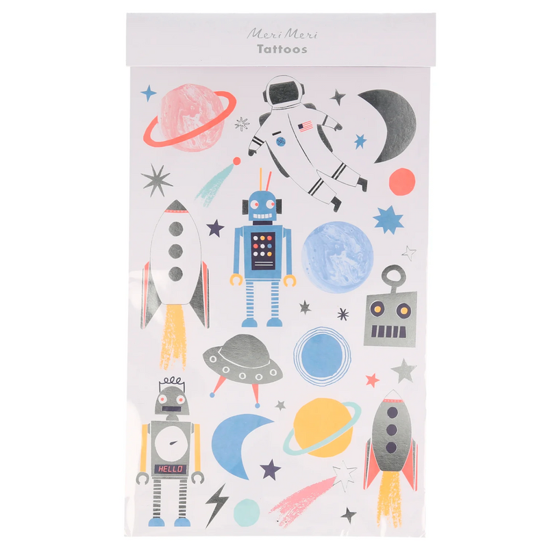 Meri Meri Space Tattoo Sheets