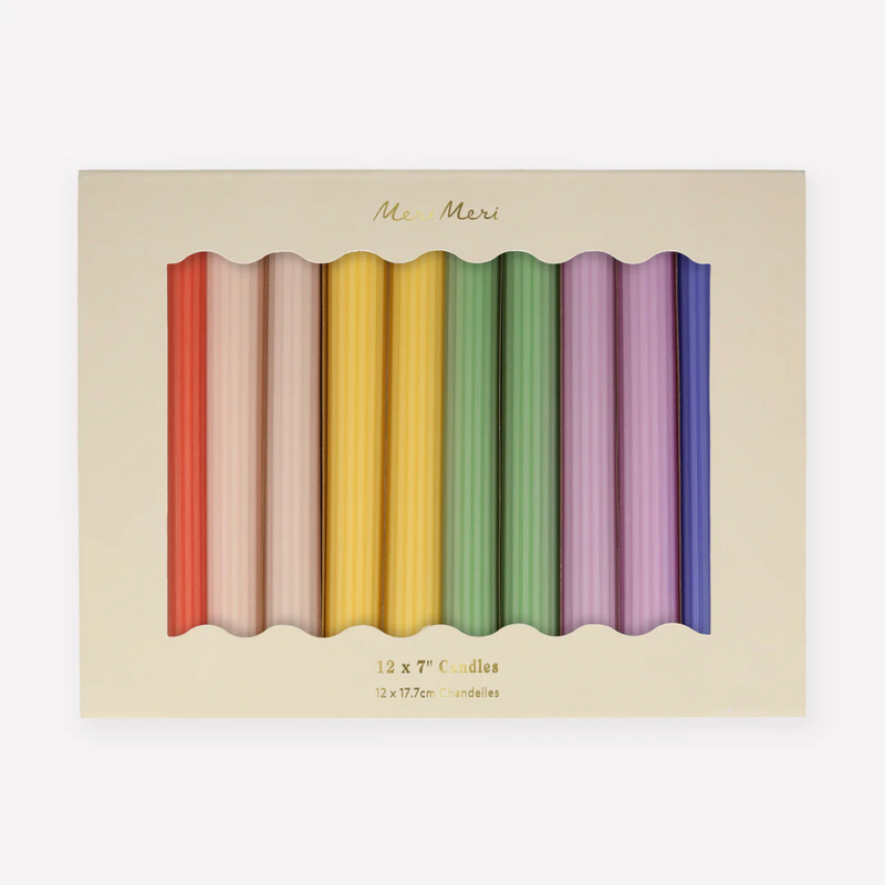 Meri Meri Rainbow Taper Candles