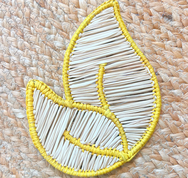 MYTO Design Ritual Leaf coaster Lemon and Natural
