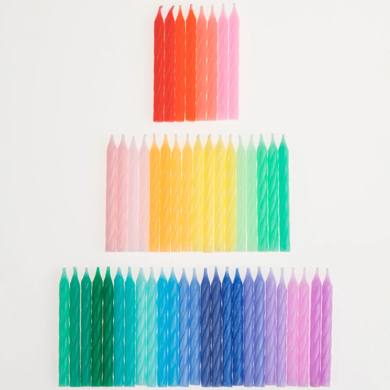 Meri Meri Rainbow Twisted Mini Candles