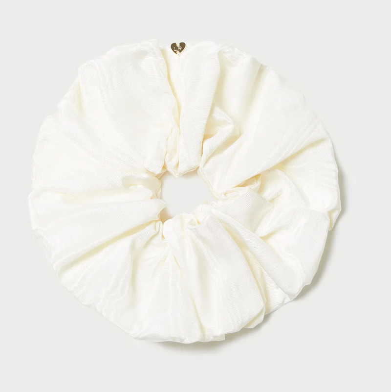 Loeffler Randall Astrid Oversized Scrunchie Cream