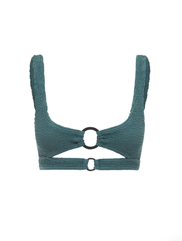 Bond-Eye Ring Sasha Crop - Aegean Blue Eco