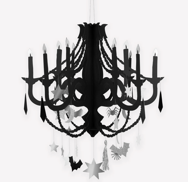 Meri Meri Black Paper Chandelier