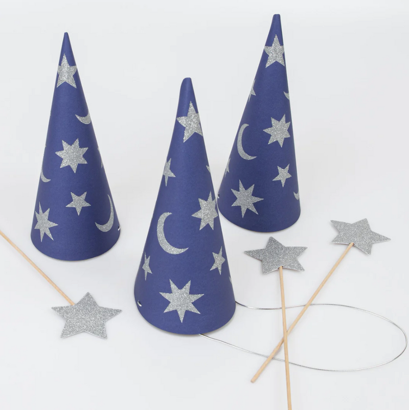 Meri Meri Wizard Party Hats & Wands