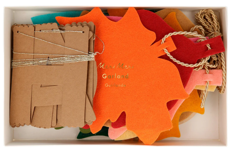 Meri Meri Felt Leaves Thanksgiving Garland