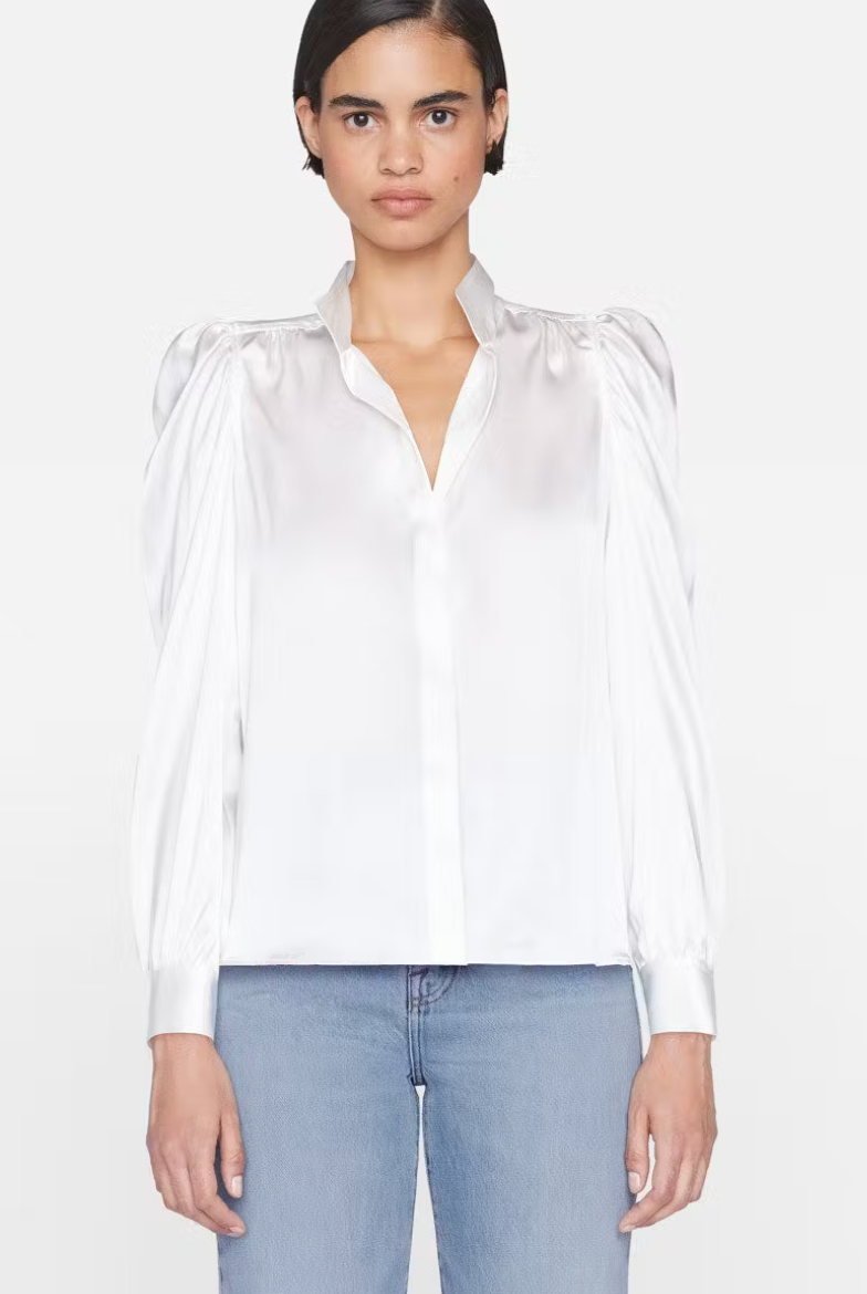 Frame Gillian Longsleeve Top Off White