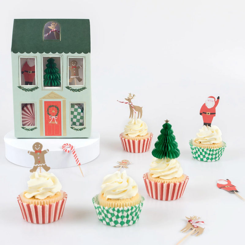 Meri Meri Festive House Cupcake Kit