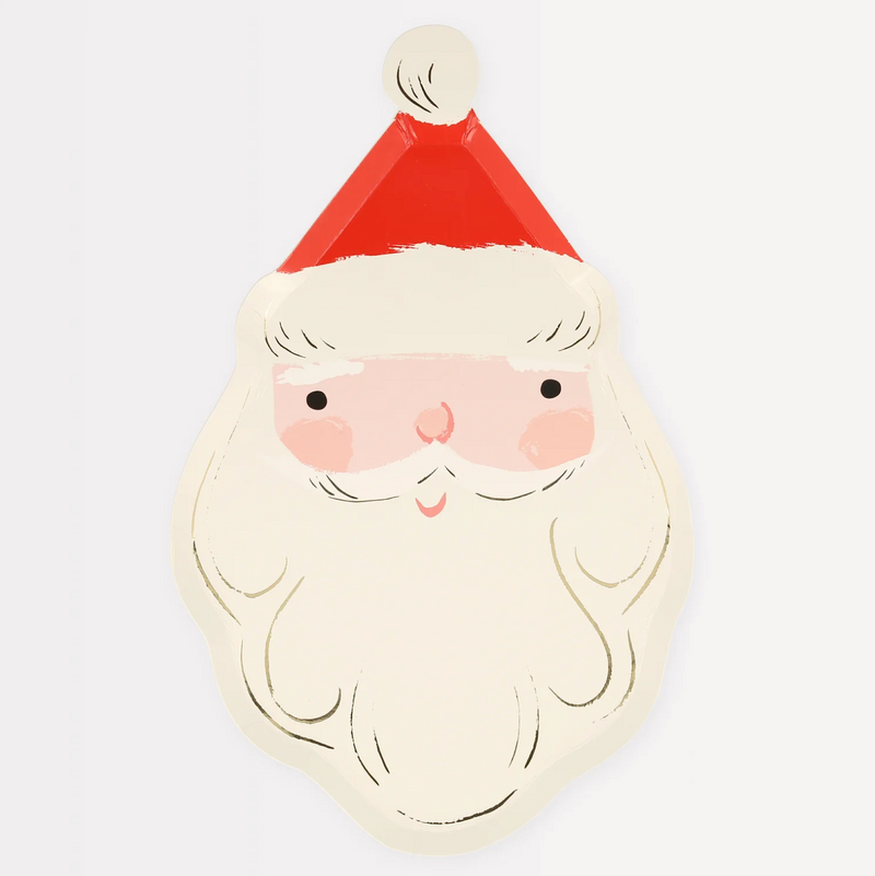 Meri Meri Jolly Christmas Santa Plates