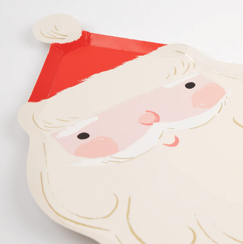 Meri Meri Jolly Christmas Santa Plates